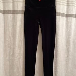 Spanx Black Velvet Leggings